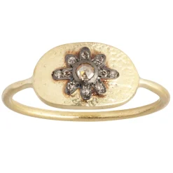 Tomfoolery Nael Gold Plated Ring Fashion