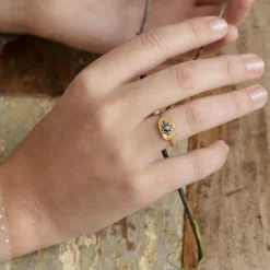 Tomfoolery Nael Gold Plated Ring Fashion