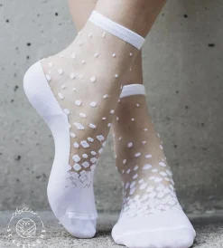 Tomfoolery Nakameguro White Transparent Socks Hot