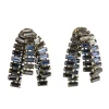 Tomfoolery Navy Blue Medusa Earrings Discount