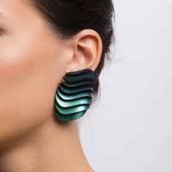 Tomfoolery Nebula Holographic Athena 2 Earrings Discount