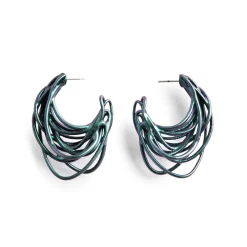 Tomfoolery Nebula Holographic Theia Hoops Fashion