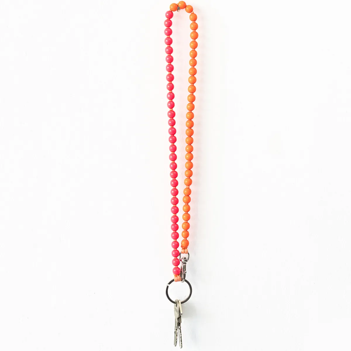 Tomfoolery Neon Orange & Pink Perlen Wooden Beaded iPhone & Keychain Discount