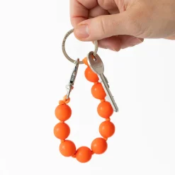 Tomfoolery Neon Orange Big Perlen Short Wooden Beaded iPhone & Keychain Online