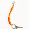 Tomfoolery Neon Orange Perlen Bunter Short Wooden Beaded iPhone & Keychain Discount