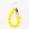 Tomfoolery Neon Yellow Big Perlen Short Wooden Beaded iPhone & Keychain Outlet
