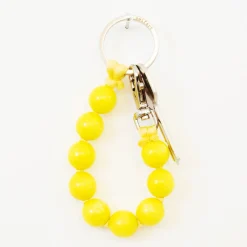 Tomfoolery Neon Yellow Big Perlen Short Wooden Beaded iPhone & Keychain Outlet