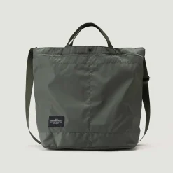 Tomfoolery New York Medium Tote in Khaki Green Clearance