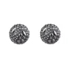 Tomfoolery Noir Dust Watery Sphere Stud Earrings Hot