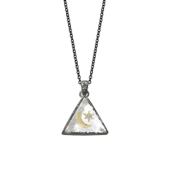 Tomfoolery North Star Small Triangle Amulet Necklace New
