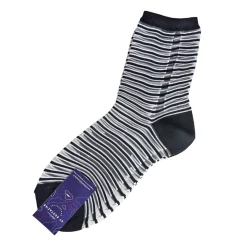 Tomfoolery Notting Hill Black and White Transparent Socks Online