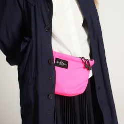 Tomfoolery Nylon Twill Fannypack Crossbody in Spider Pink Outlet