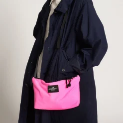 Tomfoolery Nylon Twill Fannypack Crossbody in Spider Pink Outlet