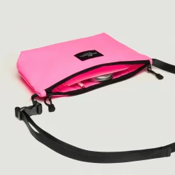 Tomfoolery Nylon Twill Fannypack Crossbody in Spider Pink Outlet