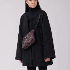 Tomfoolery Nylon Twill Fannypack Crossbody in Leopard Clearance