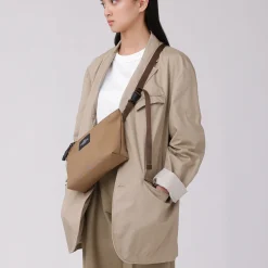 Tomfoolery Nylon Twill Fannypack Crossbody in Coyote Clearance