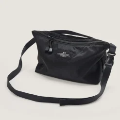 Tomfoolery Nylon Twill Fannypack Crossbody in Black Fashion