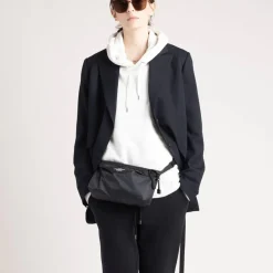 Tomfoolery Nylon Twill Fannypack Crossbody in Black Fashion