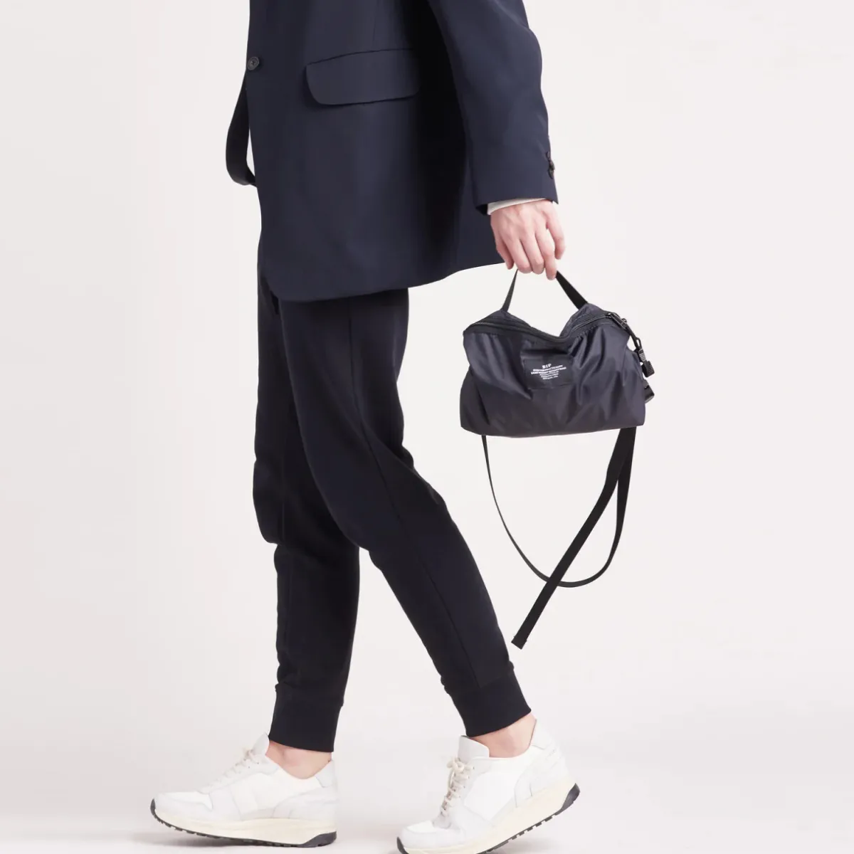 Tomfoolery Nylon Twill Fannypack Crossbody in Black Fashion