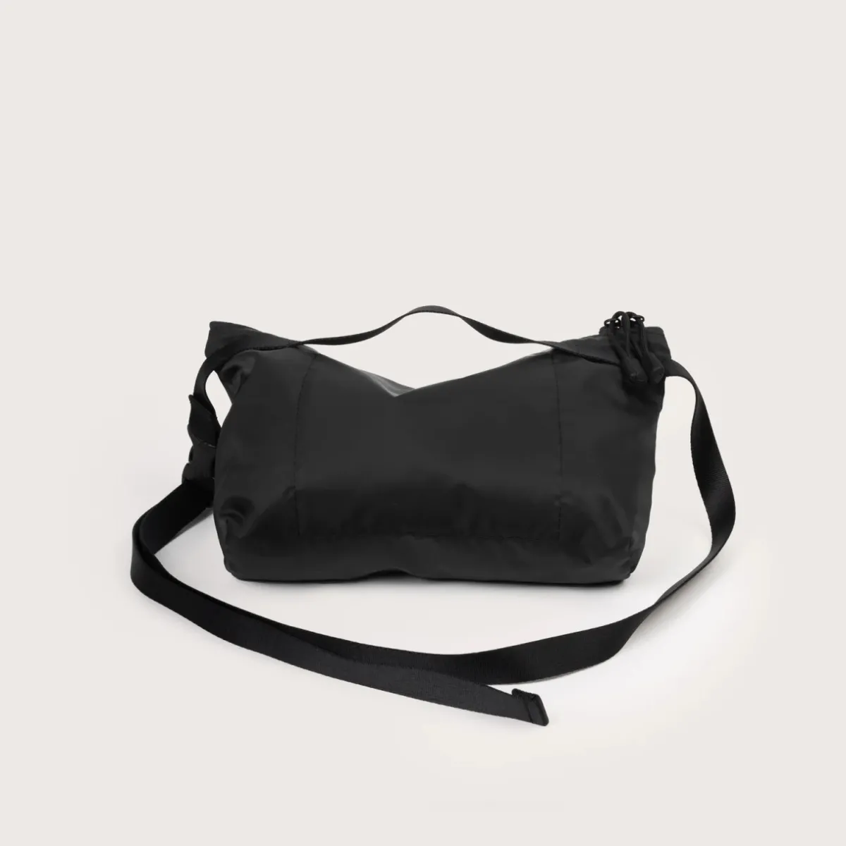 Tomfoolery Nylon Twill Fannypack Crossbody in Black Fashion