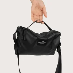 Tomfoolery Nylon Twill Fannypack Crossbody in Black Fashion