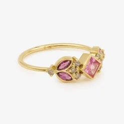 Tomfoolery Nymphéa Pink Sapphire & Ruby Ring Hot