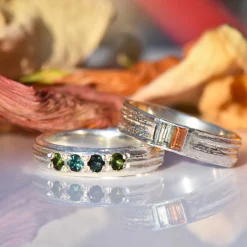 Tomfoolery Oak D Band with Tourmalines New