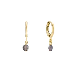 Tomfoolery Obsidian Gemstone Hoops Sale