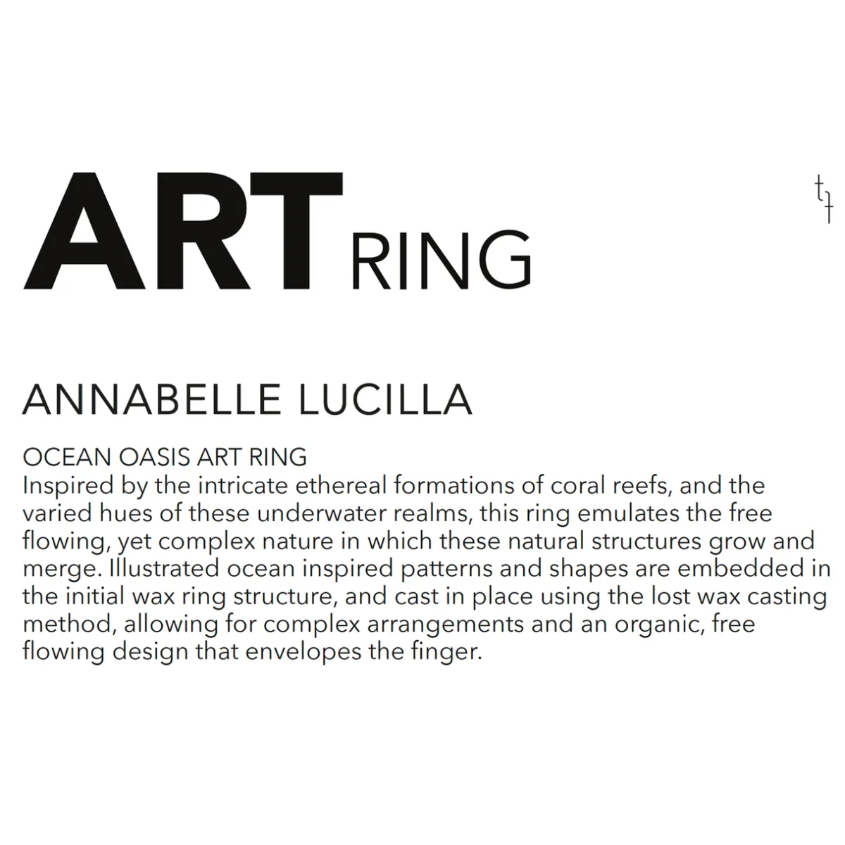 Tomfoolery Ocean Oasis Art Ring Online