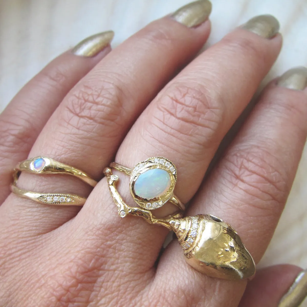Tomfoolery Oceana Opal Ring Outlet