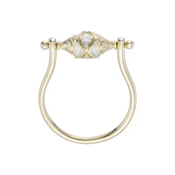 Tomfoolery Ojo Mudra AZ Diamond Spinner Ring Outlet