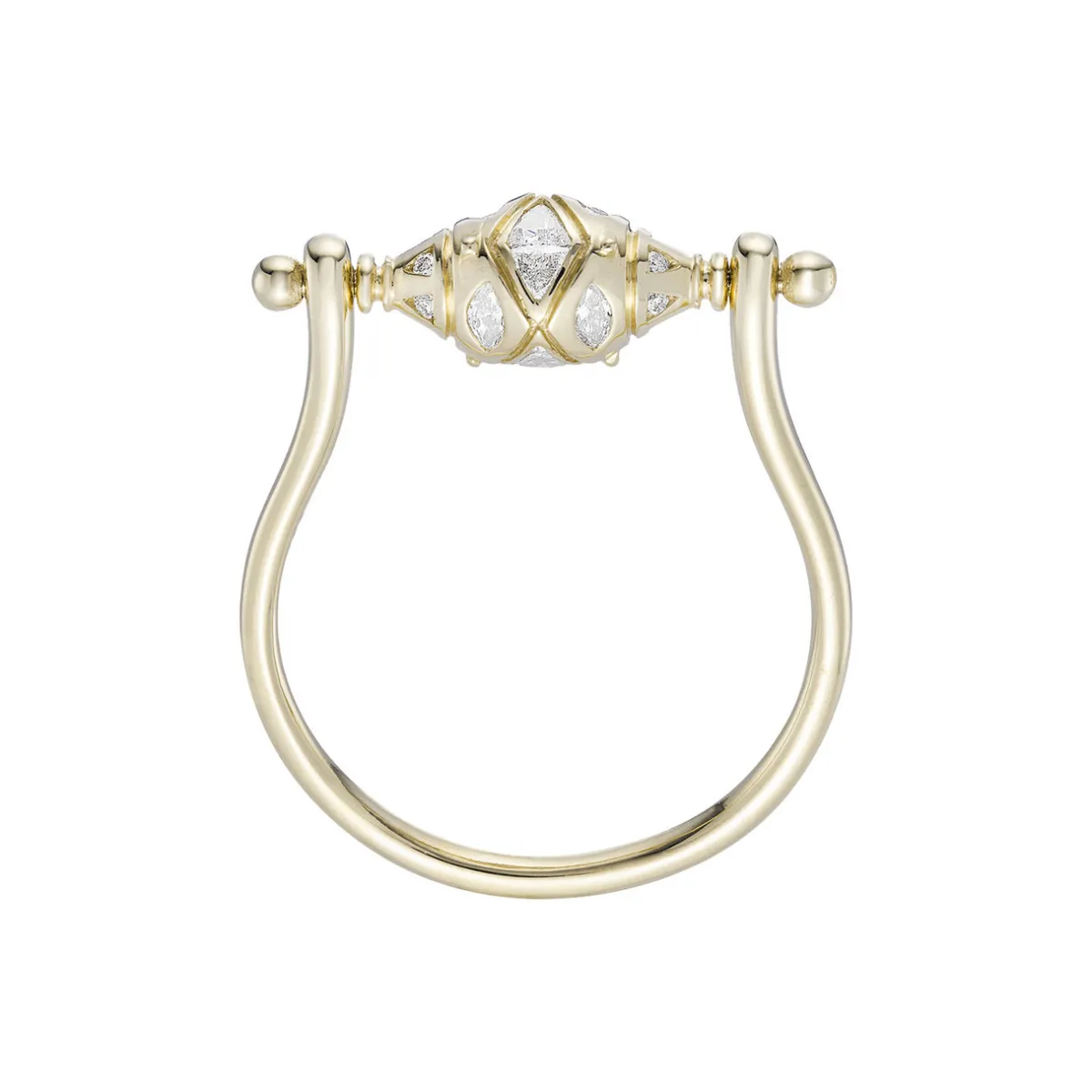 Tomfoolery Ojo Mudra AZ Diamond Spinner Ring Outlet