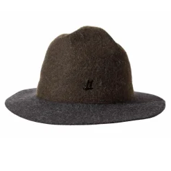 Tomfoolery Olive Green and Anthracite Grey Unisex Mounty Hat Outlet