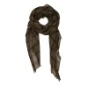 Tomfoolery Olive Green and Black Check Scarf Online