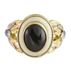Tomfoolery One Of A Kind ’18ct Gold, Mammoth Tusk, Tanzanite & Black Star Sapphire ‘ Art Ring Clearance
