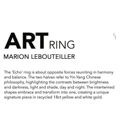 Tomfoolery One Of A Kind ‘Echo’ Art Ring Fashion
