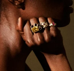 Tomfoolery One Of A Kind ‘Flower Interpreted’ Art Ring Clearance