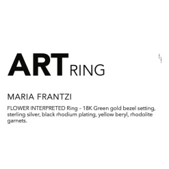Tomfoolery One Of A Kind ‘Flower Interpreted’ Art Ring Clearance
