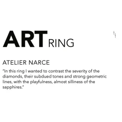 Tomfoolery One Of A Kind ‘Fragmented Diamond Face’ Art Ring Fashion