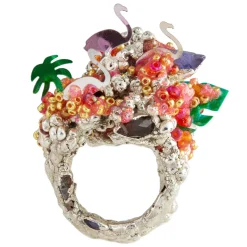 Tomfoolery One of a Kind ‘Peaceful Eden’ Art Ring Discount