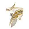 Tomfoolery One Of A Kind ‘Scatter Diamond, Labradorite & Pearl’ Art Ring Outlet