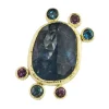 Tomfoolery One Of A Kind ‘Tourmaline, Blue Topaz & Zircon’ Art Ring Outlet