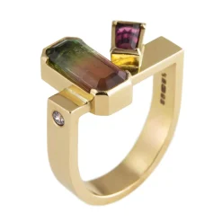 Tomfoolery One Of A Kind ‘Tourmaline & Rubelite’ Art Ring Sale