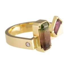 Tomfoolery One Of A Kind ‘Tourmaline & Rubelite’ Art Ring Sale
