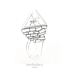 Tomfoolery One Of A Kind ‘Triangle Temple’ Art Ring Clearance