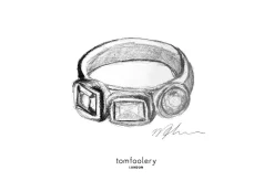 Tomfoolery One Of A Kind ‘Trinita’ Art Ring Discount