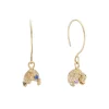 Tomfoolery One-Of-A-Kind Acorn Nut Gemstone Hoops Clearance