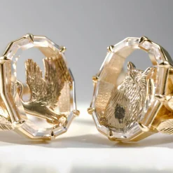 Tomfoolery One-Of-A-Kind Alden Owl Portrait Ring Clearance
