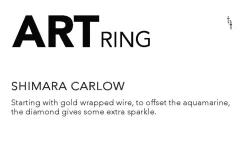 Tomfoolery One-Of-A-Kind Aquamarine & Diamond Art Ring Hot