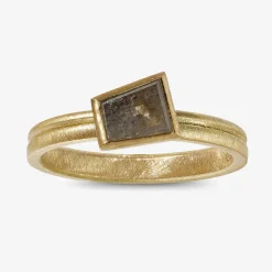 Tomfoolery One-Of-A-Kind Asymmetric Ice Diamond Ring Outlet